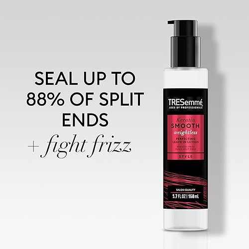 Miniatura 4 de TRESemmé Loción perfeccionadora sin enjuague queratina suave para un brillo elegante y sin peso 5.7 oz