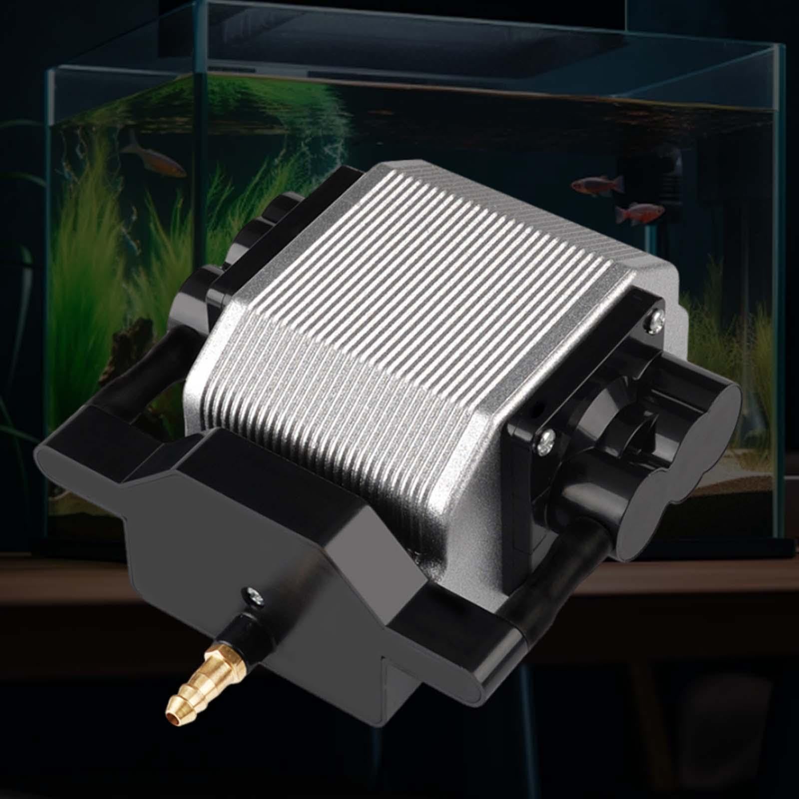 Bomba de Aire para Acuario, Bomba de Oxígeno, Aireador, Compresor, Batería Portátil, Silenciosa, Aleación de Cobre Y Aluminio, para Uso en Piscicultur, 12v