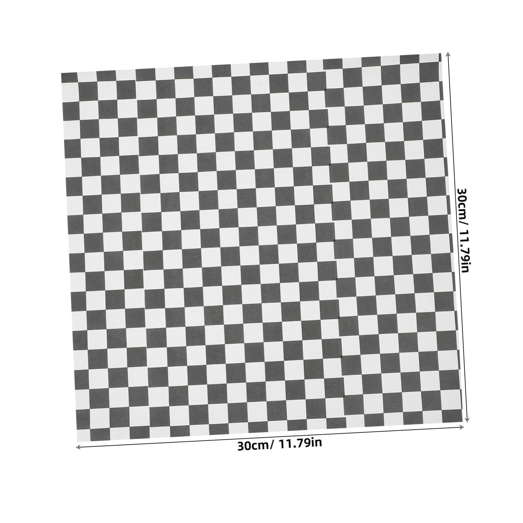 CIYODO Checkered Paper Liners 200pcs Oil Proof Pad Paper for Cake Hamburger Kitchen Liner Versatile Use