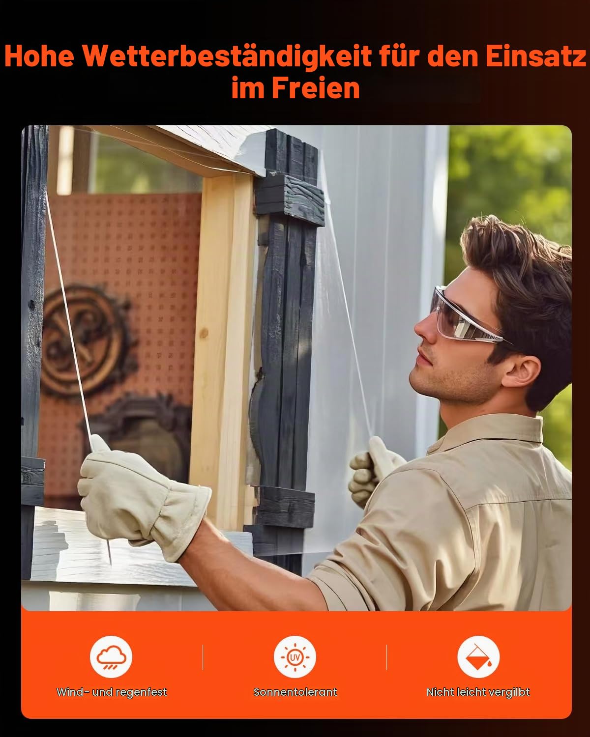 VEVOR Acrylplatte, 2er-Set Kunststoffplatten, 610x914 mm, 6 mm dick, transparente Kunststoffglasplatte für Bastelprojekte, Ersatzglas für Bilderrahmen, DIY-Display, leicht zu schneiden