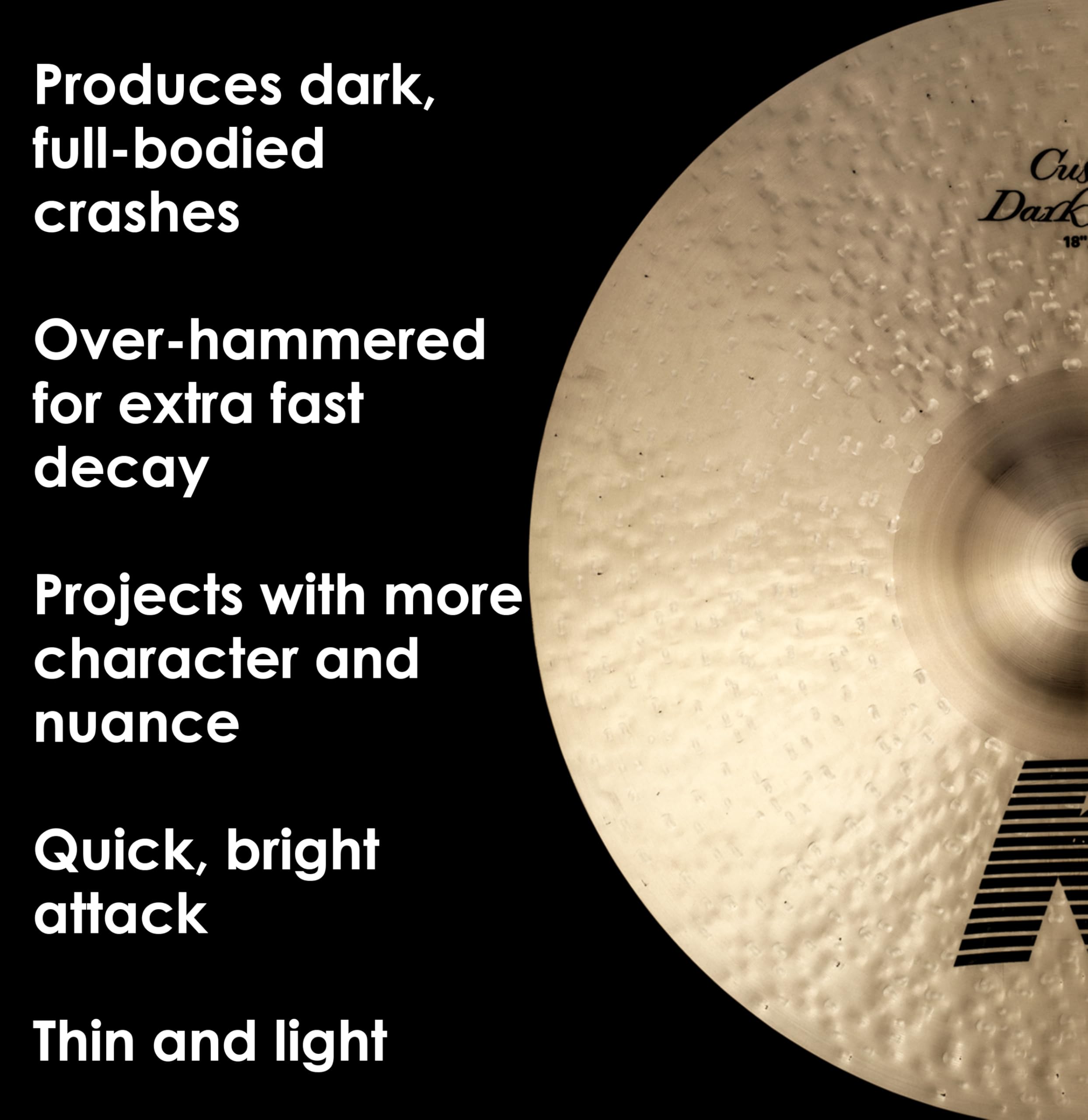 Zildjian K Custom 18-Inch Dark Crash Cymbal : Amazon.ca