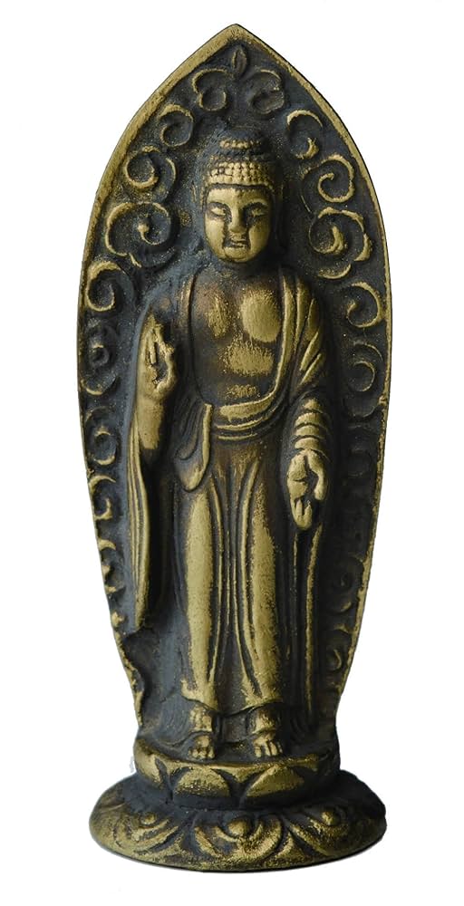 仏教美術　阿弥陀如来　銅製像 阿弥陀如来立像制作】制作中の阿弥陀如来立像（二尺）の頭部です