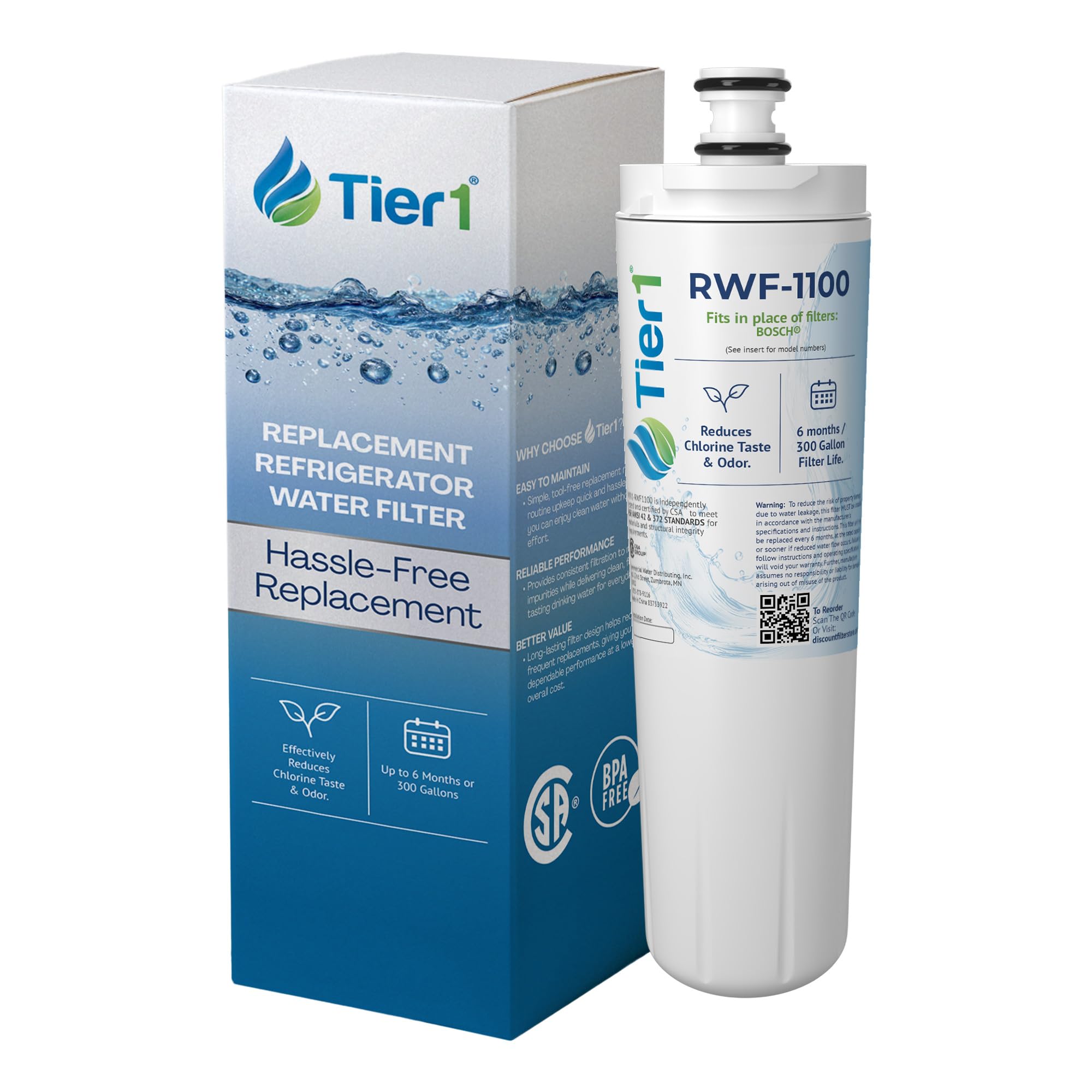 Amazon.com: Tier1 CS-52 Water Filter Replaces 640565, WHKF-R-PLUS