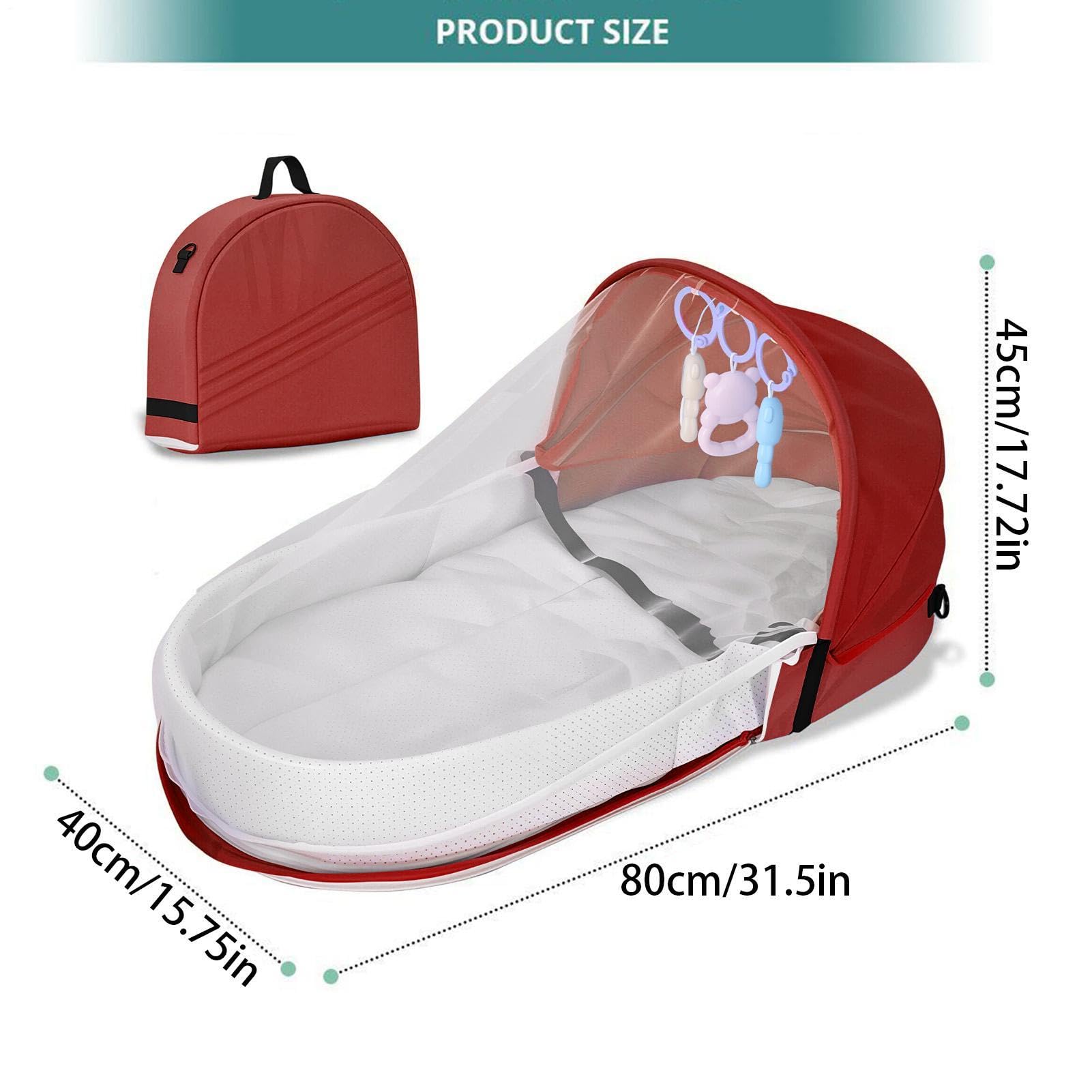 Reisebett Für Kinder Leichtes Faltbares Schlafbett Mit Sonnenschutz