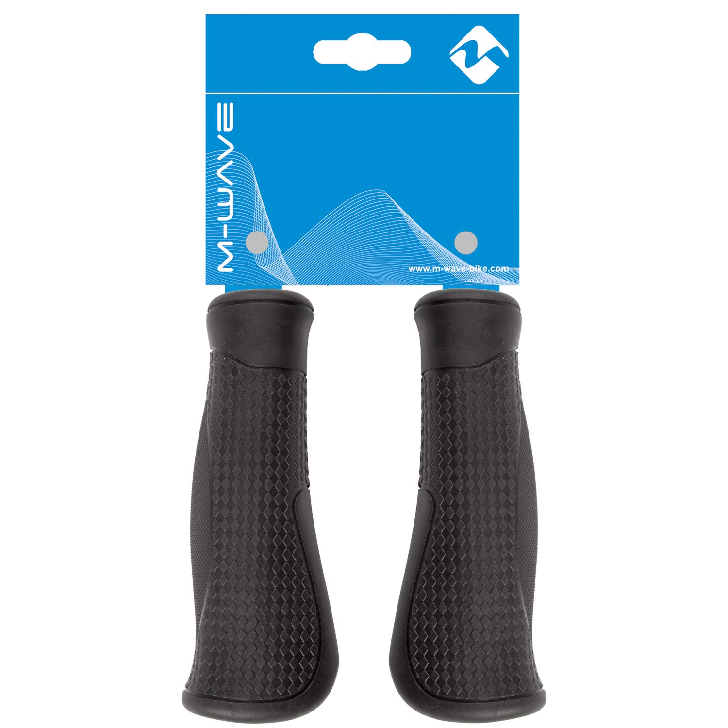 M-Wave Unisex – uchwyt rowerowy Cloud Base 2 dla dorosłych, wygodny i ergonomiczny, dobry chwyt, długość 130 mm, czarny