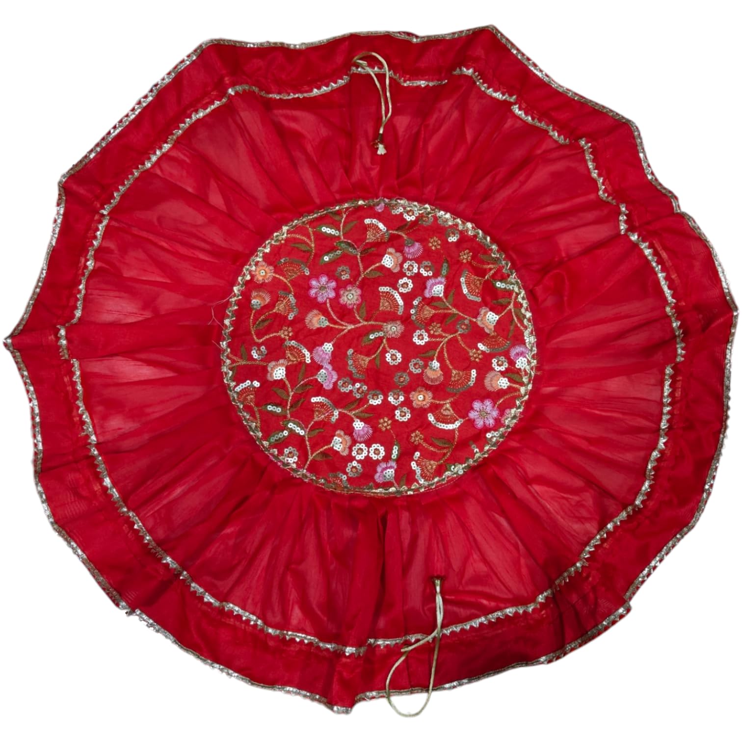 Jholi Pouch Potli Large Size, Fancy Double Layer Satin Shagun Potli Bag for Wedding Sagan, Potli for Engagement