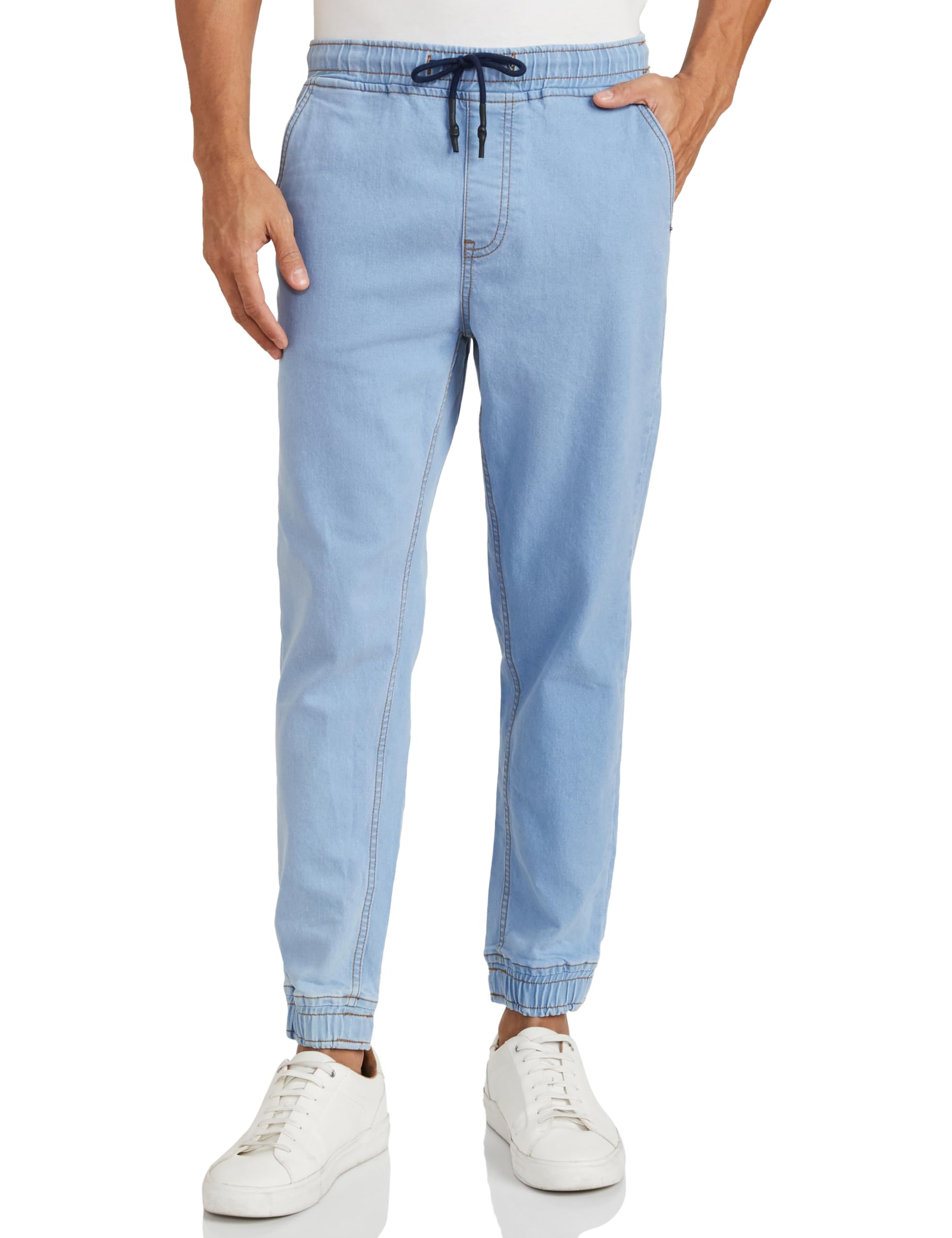 amazon brand - symbol Men's Cotton Rich Stretchable Jogger Jeans | Casual Denim Relaxed Fit-picture-16