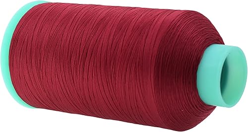 Miniatura 1050 de Mandala Crafts Hilos de coser resistentes de nailon consolidado, hilo para tejer jeans de cuero, hilos de tapicería marina al aire libre, Beige