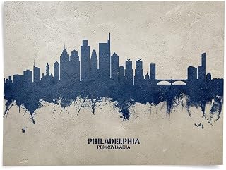 Philadelphia Pennsylvania Skyline art print poster, unframed -18608