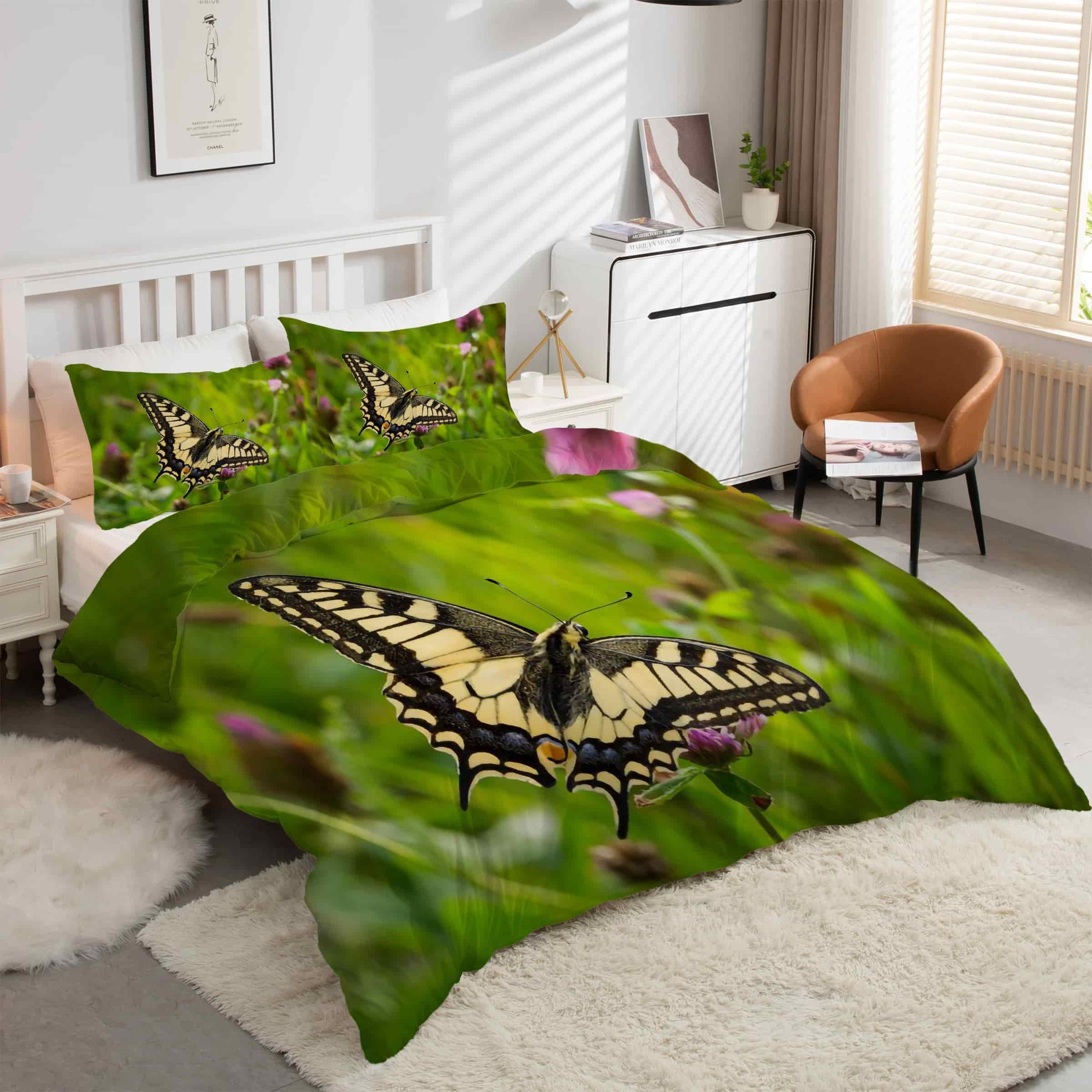 Housse de Couette 160x200 Papillon pour Transformer votre Chambre en Oasis