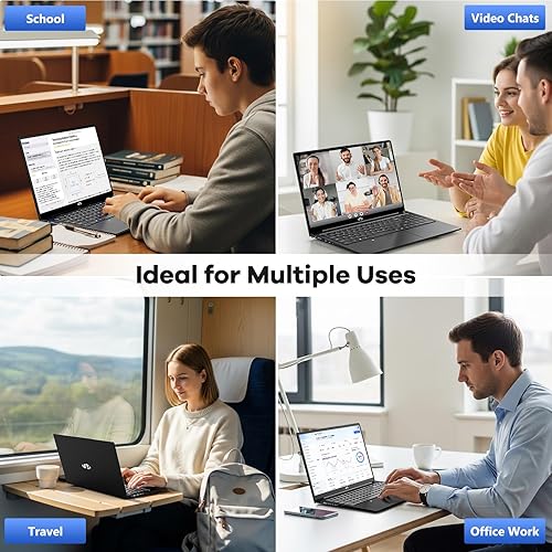 Miniatura 7 de NIMO Laptop FHD-IPS de 15.6" Intel 8 núcleos i5-12450H (hasta 4.4 GHz, Beat i7-11800H), 8 GB de RAM 256 GB SSD 100 W PD Type-C huella dactilar, 2