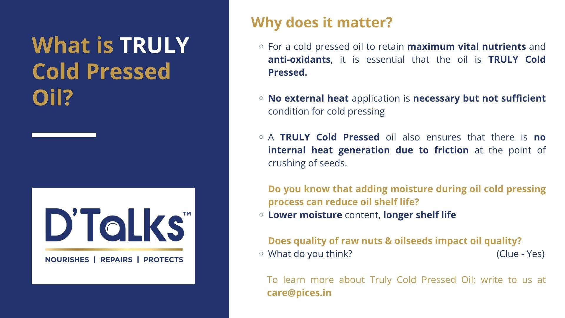 D'Talks Walnut Oil | TRULY Cold Pressed | Less Greasy ; Absorbs Easy | Food, Skin & Hair application | 100% Pure & Natural | Own manufactured | 100ml - Image 7 thumbnail