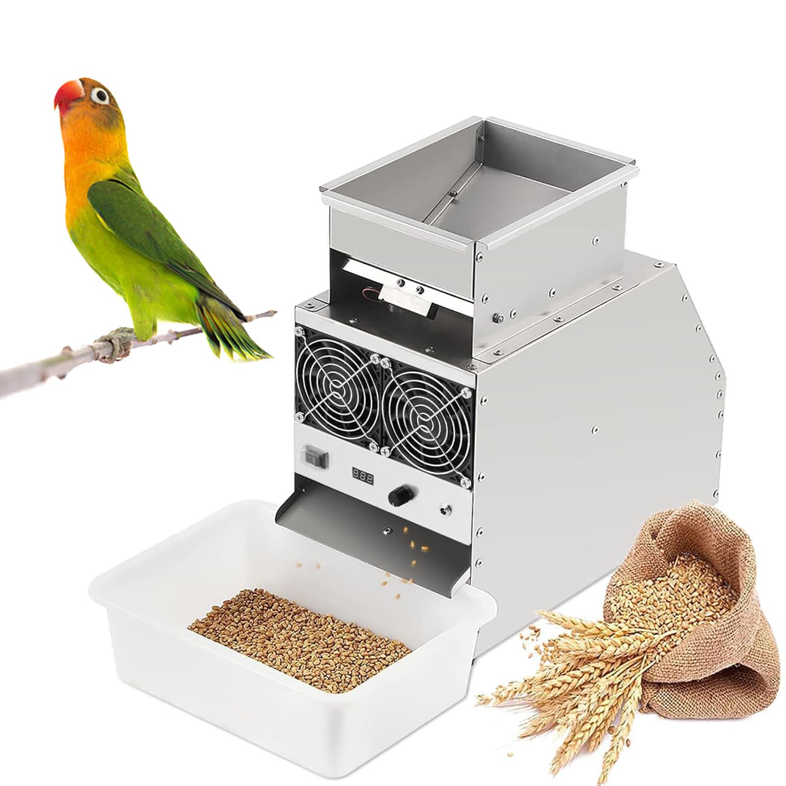 Machine de décorticage de millet efficace avec séparateur de coquilles soufflées