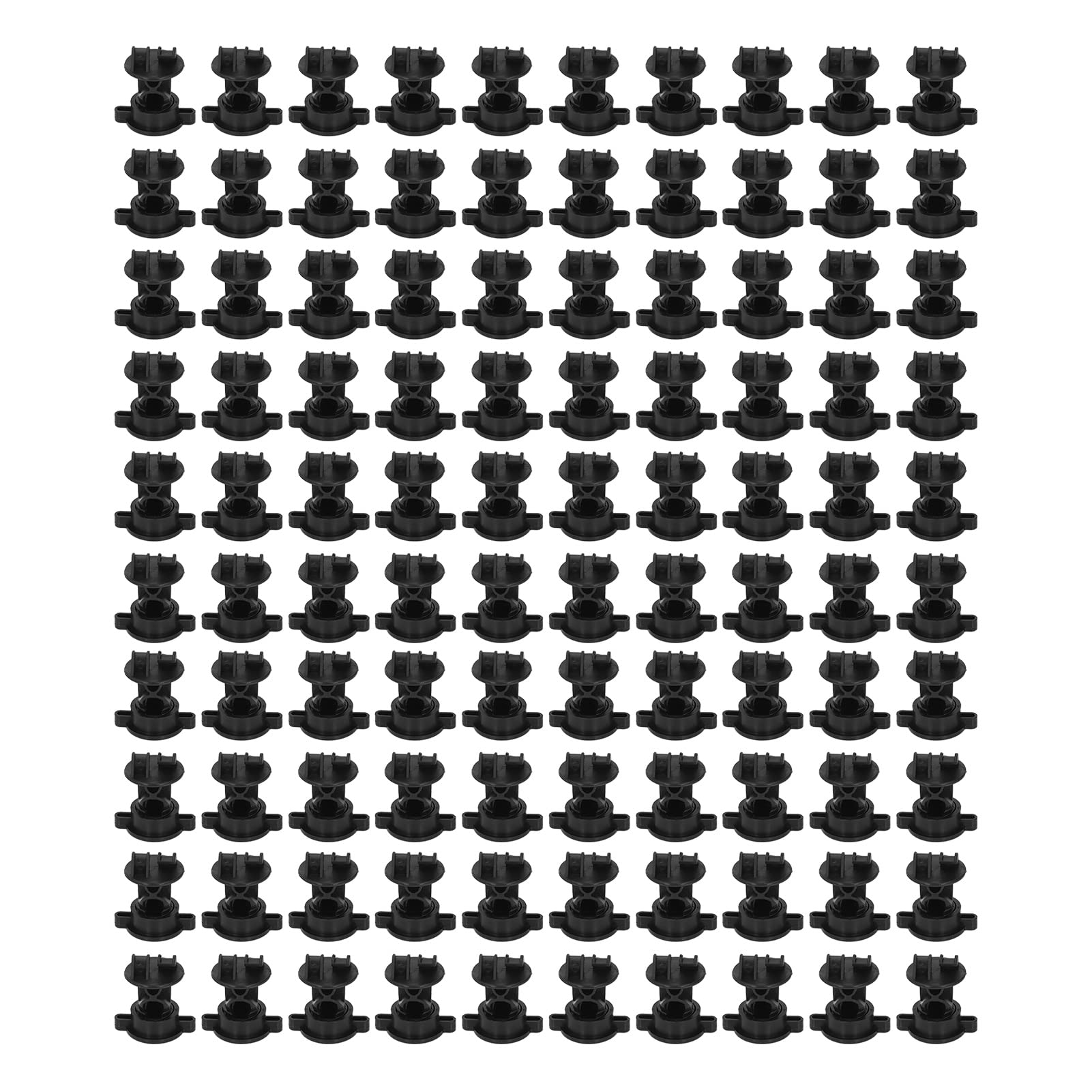 Aislador ABS Resistente a la Lluvia, Cerca Eléctrica, Aisladores Tipo Perno para Jardín Agrícola, 100 Uds. (BLACK)