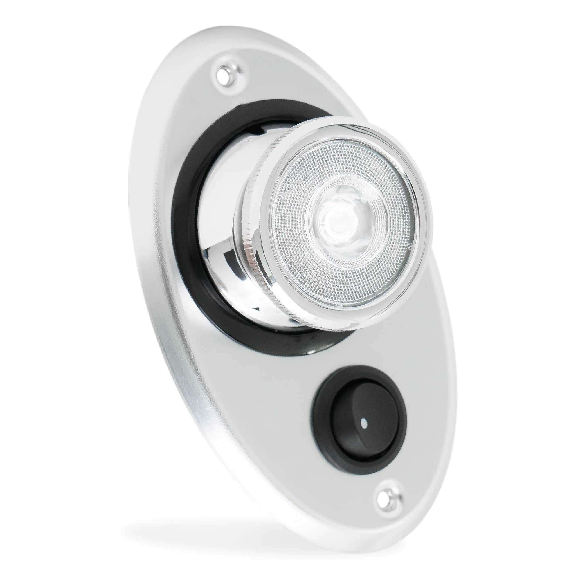 Five Oceans RV LED Ceiling Light, RV Lights Interior with Adjustable 360 Degree Eye-Balled Rotation, On/Off Rocker Switch, 9-30 Volts, Splashproof,