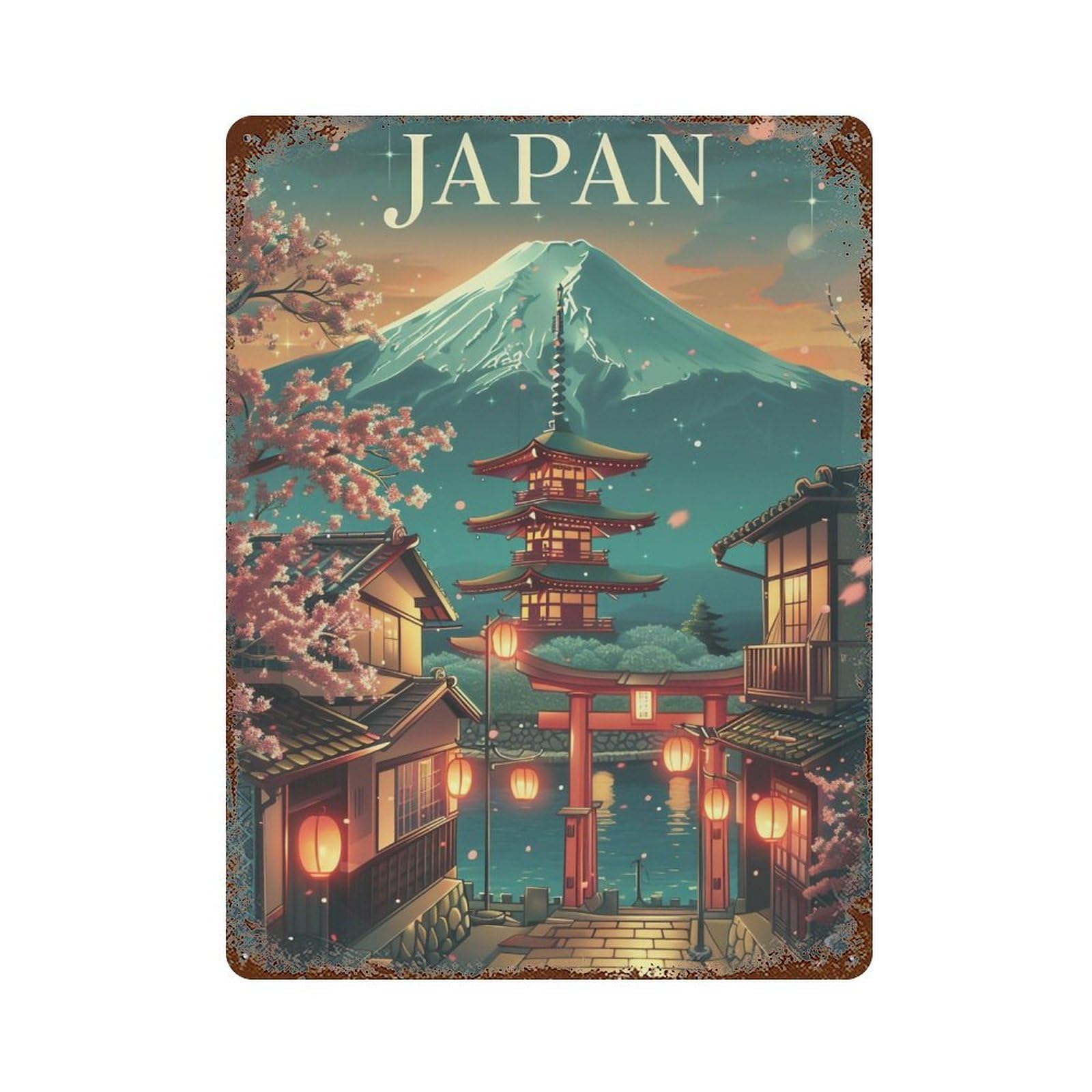 HDURYEYRYY Japan 03 Wall Retro Iron Vintage Art Metal Tin Sign Poster Modern Home Cofffee Club Art Bar Shop Decor Style 40x30cm