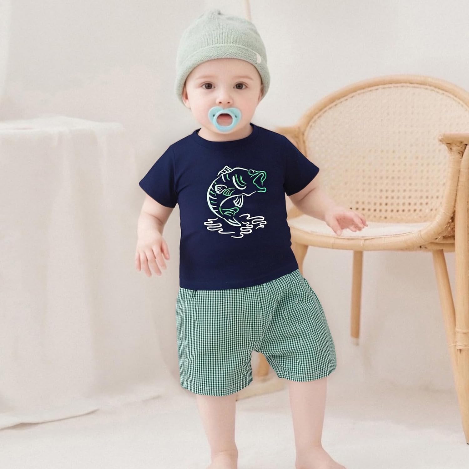Toddler Boy Easter Outfit Truck Carrot Print Short Sleeve T-shirt Shorts Clothing Set Baby Boy Bunny Clothes - Image 4