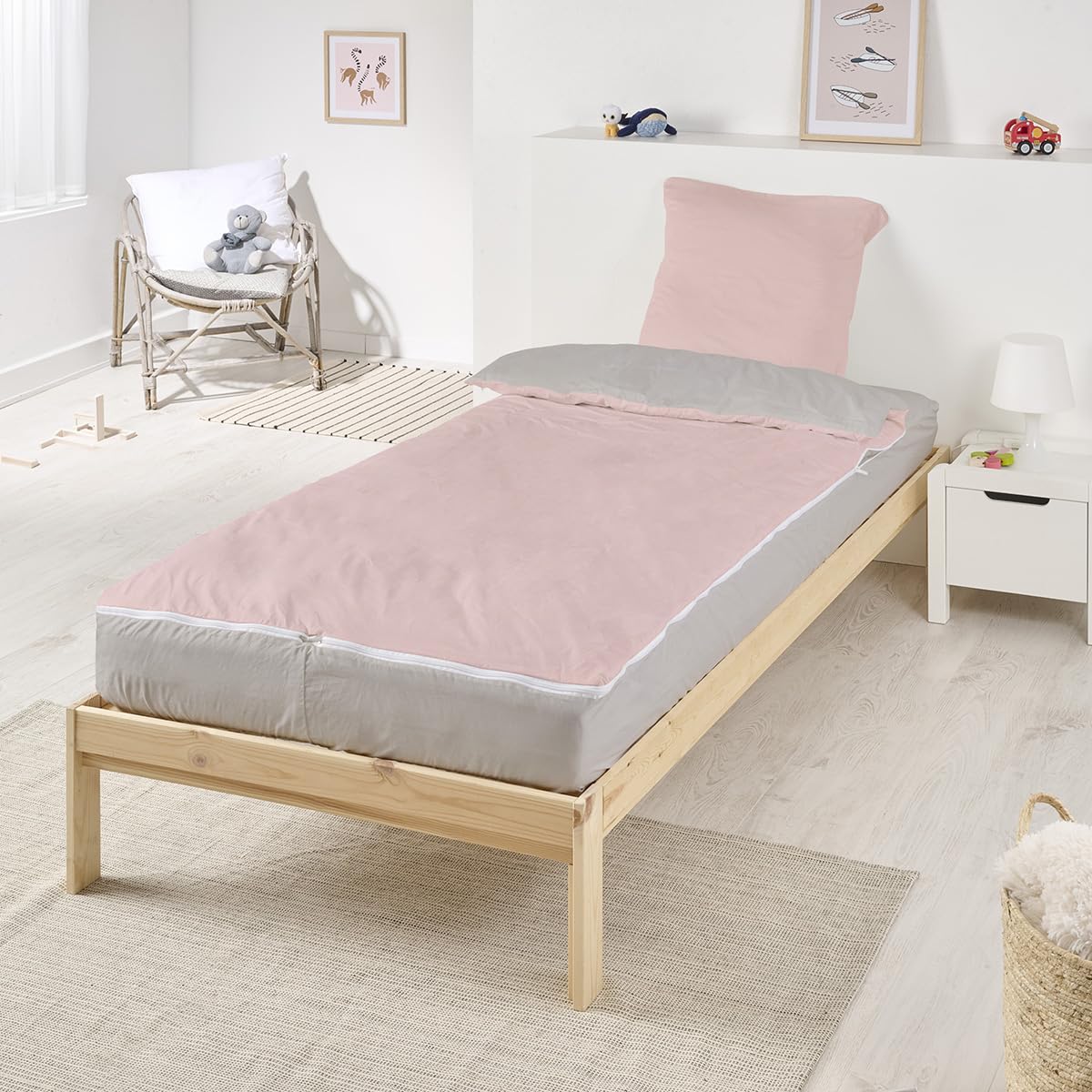 Parure Letto Bambini Pompiere - 3 Pezzi, Cotone, 90x140 Cm, Per Letti Evolutivi - Foto 8