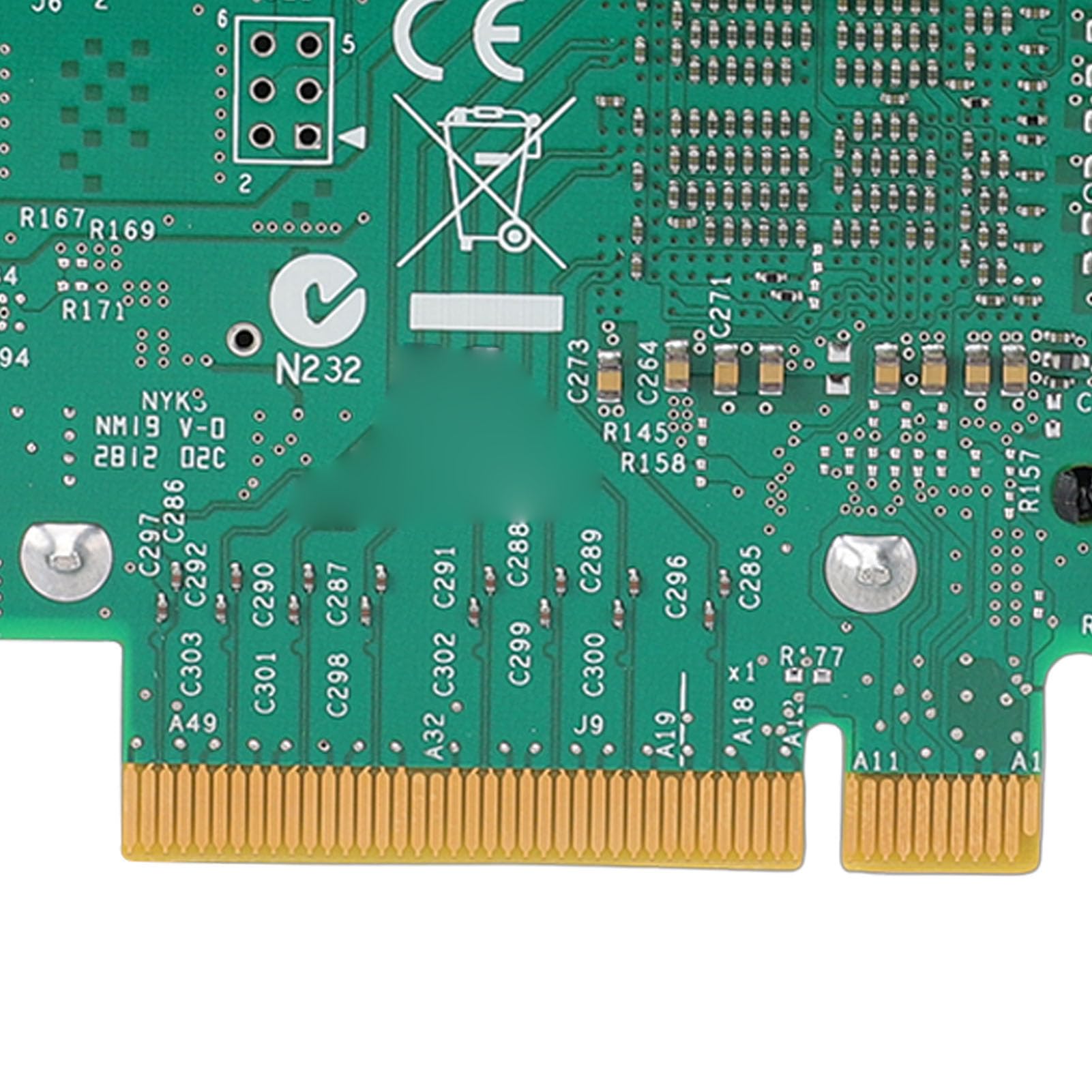 Denash Scheda di Rete PCIe da 10 Gb, Adattatore Ethernet a Porta Singola RJ45 con Supporto per Chip X540 T1, per, e VMware Data Center.