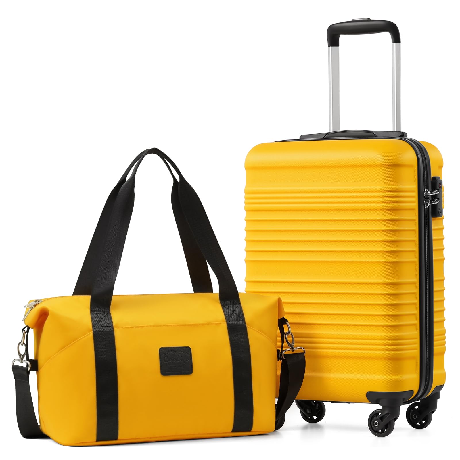 Sponsored Ad – 55×35×20 Cabin Suitcase and Ryanair Bag 40x20x25-20L Set, Ryanair Cabin Bag with ABS Hard Shell, Lightweight Carry On Suitcase Included TSA Lock & 4 Wheels, for Easyjet, Paid Hand Luggage