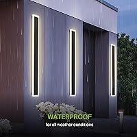 Vista 5 de ASD Lámpara LED de pared de montaje empotrado de 48 pulgadas de largo, 36 W, 2800 lúmenes, 3000 K-5000 K, 100-277 V, 3CCT, regulable, impermeable