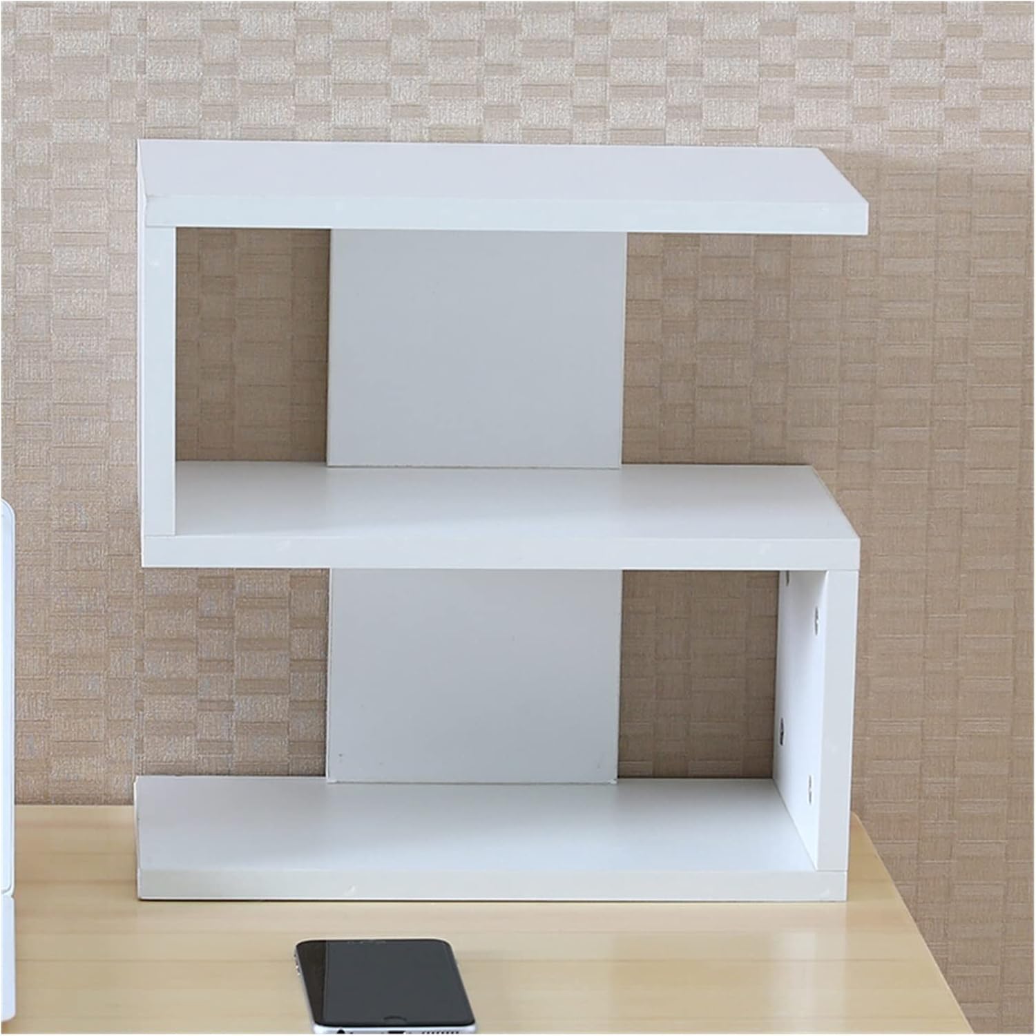 CD Holder Desk Rack Organizer Desktop CD Rack Storage Rack Storage Rack Disc Rack Office Small Bookshelf Display Rack Decorative Study Record Storage Holder Rack(Color:E)