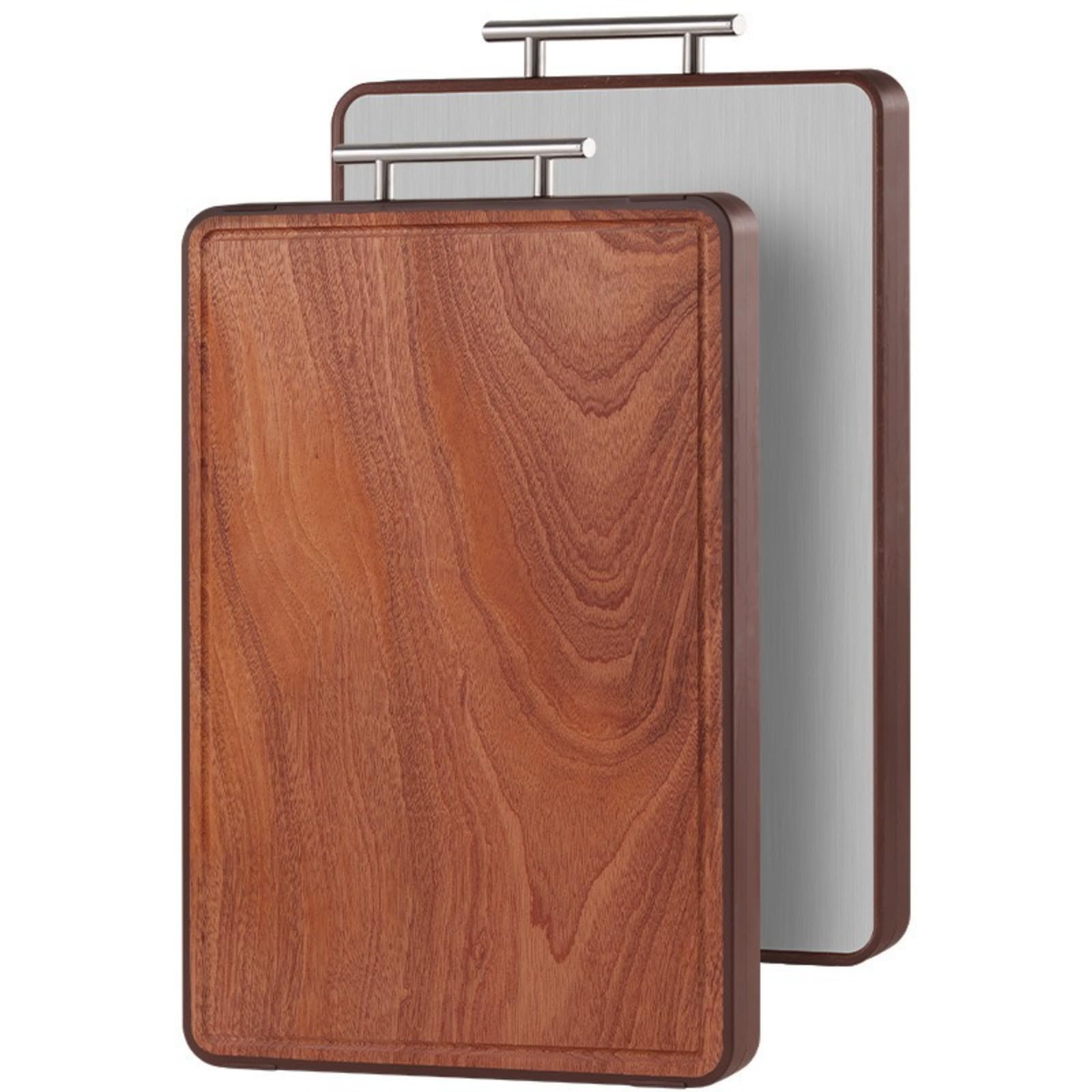 Planche à découper pour cuisine domestique en bois d ébène double face