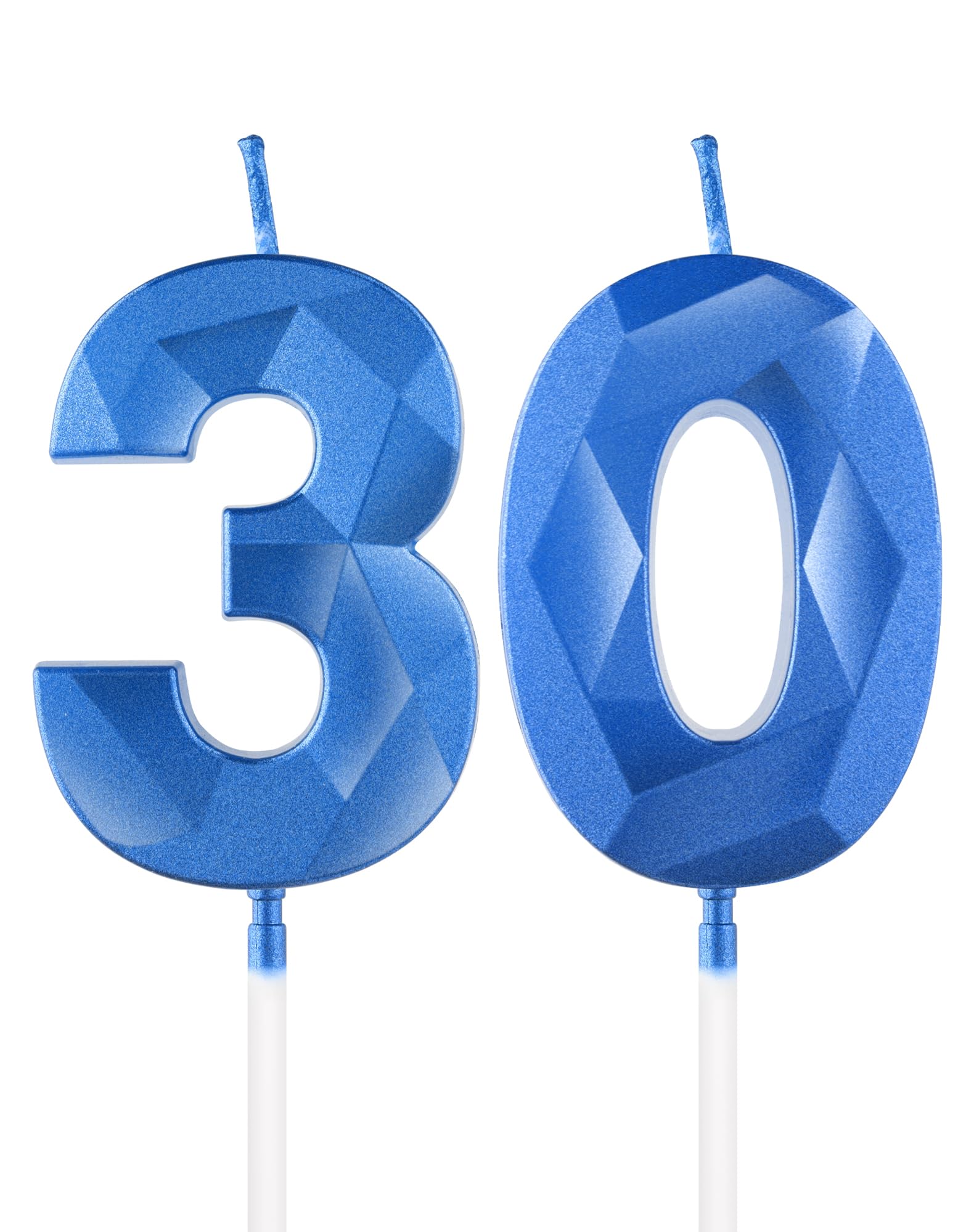 Royal Blue 13th Birthday Candles, 3D Number 13 Candle for Cake, Boy Girl 13th Birthday Decorations,Sapphire Candle Topper Blue Cake Decorations for Birthday Party Wedding Anniversary Supplies — view 194