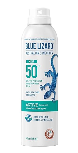 BLUE LIZARD Mineral Active Protector solar SPF 50 en aerosol 5 onzas líquidas
