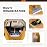 SKYSPER Sling Bag RFID Crossbody Sling Backpack Cross Body Shoulder Bag Travel Hiking Daypack for Women Men(Apricot)