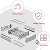 Accesorio de pasta GVODE 3 en 1 para batidoras KitchenAid, rodillo y cortador | Set de rodillo y cortador de pasta todo metal 3 en 1 con cortadores de espagueti y fettuccine, 8 ajustes de grosor y cepillo de limpieza 5