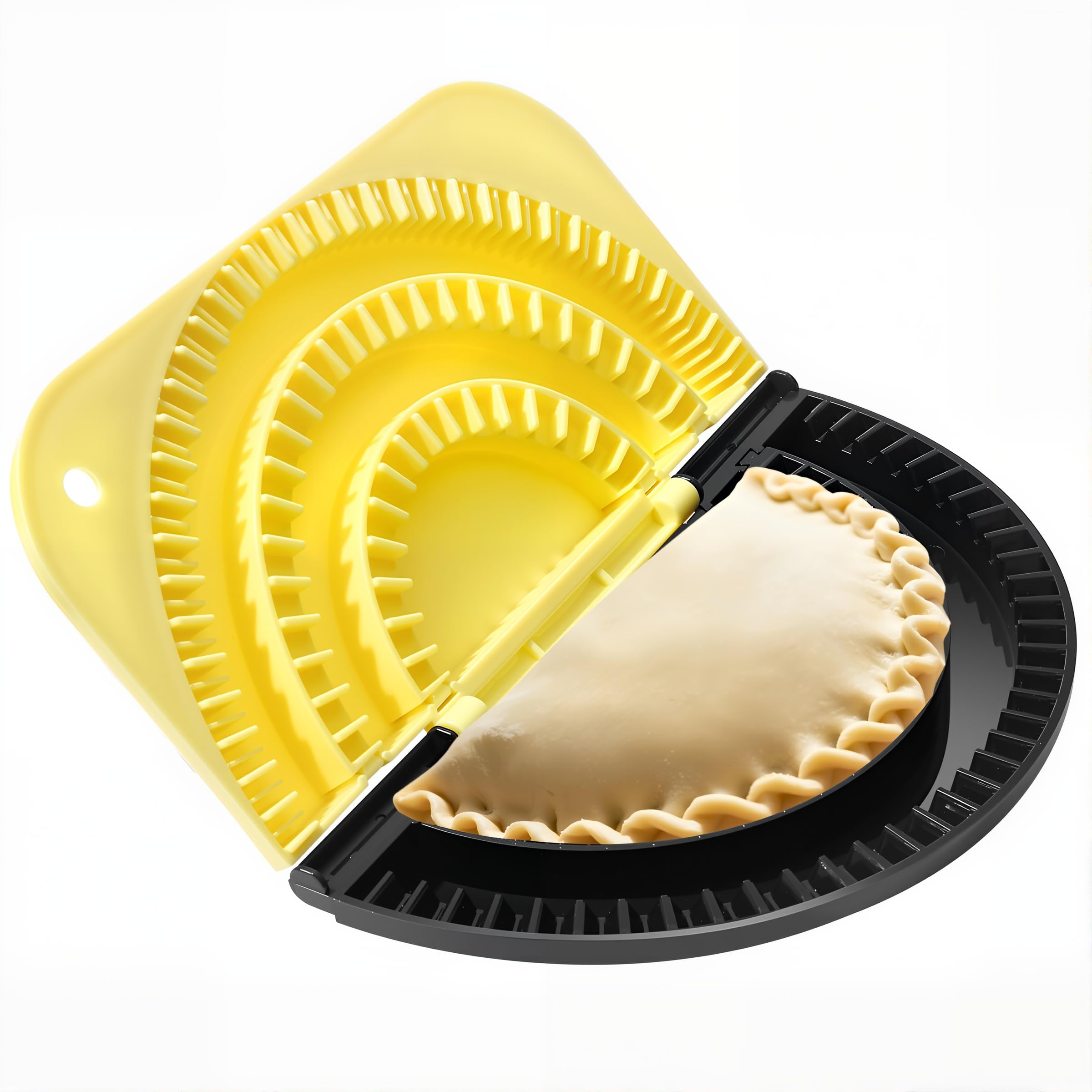 Nesting Tortilla Sealer &amp; Crimper 4/6/8-Inch Detachable Press BPA-Free Food-Grade Plastic Leak-Proof Seal for Quesadillas Burritos Tacos Dumplings &amp; Empanadas Dishwasher Safe
