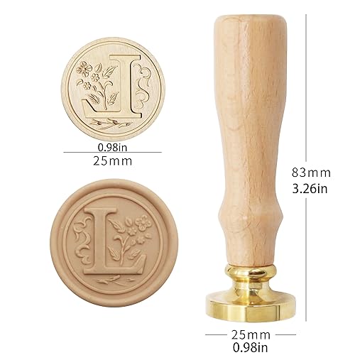 Miniatura 2 de Sellos de cera del alfabeto, sellos grabados, sellos de cera, cabezas de sello de latón, asas de madera desmontables, sobres adecuados, invitaciones