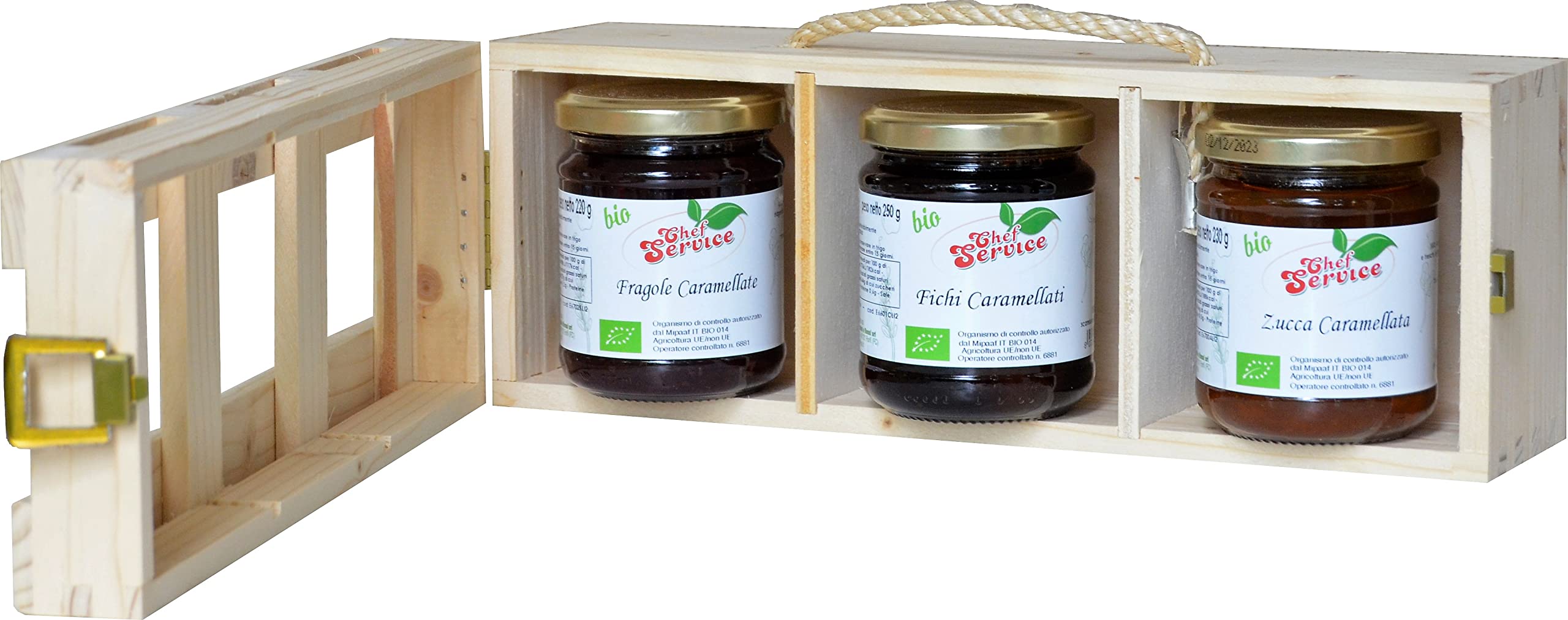 Cesto Regalo con Prodotti Artigianali Biologici - Fichi, Fragole, Zucche Caramellati Bio - Bundle regalo L'ALTERNATIVO