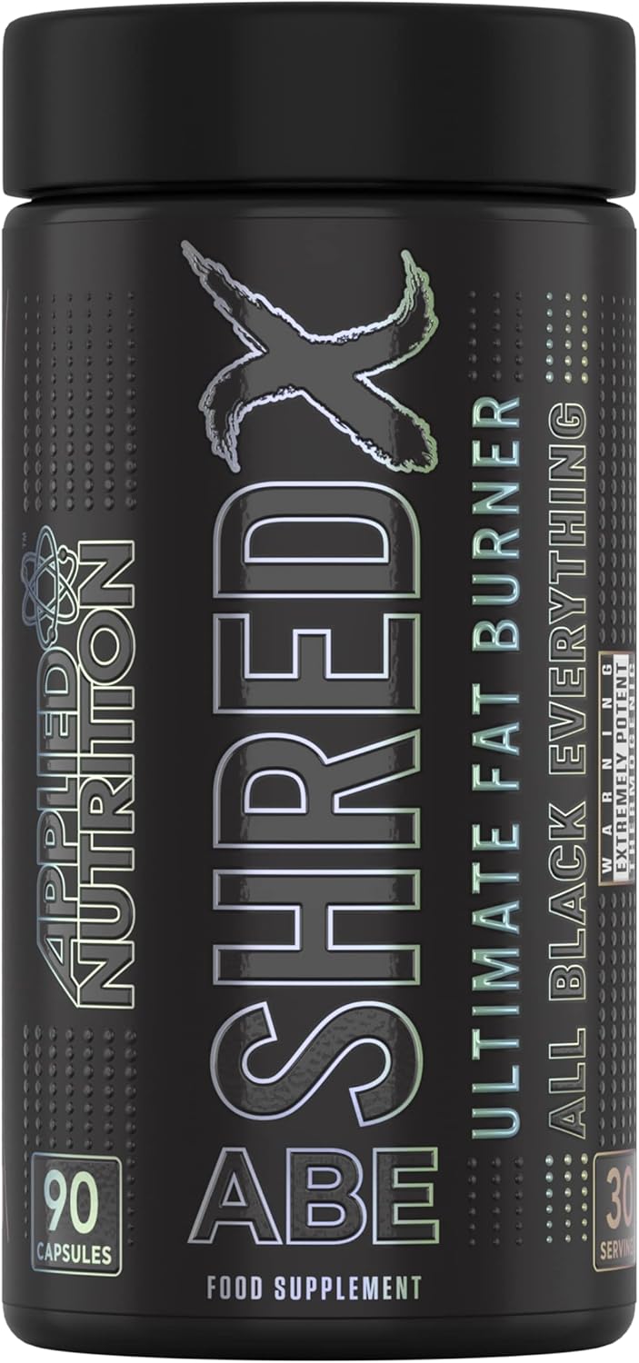 Applied Nutrition Shred X Fat Burner ABE All Blak Everything Fat