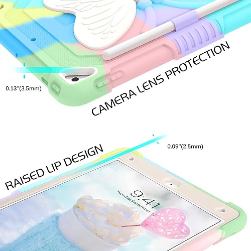 Miniatura 4 de YINLAI Funda para iPad de 10.2 pulgadas, funda para iPad de 9, 8 y 7 generación, iPad Air 3, iPad Air 3 generación, funda protectora a prueba de