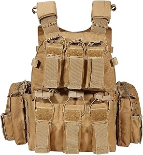 MAOTN Men'S Molle Tactical Vest, Breathable And Shock-Absorbing Inside, Outdoor Military Fan CS Equipment