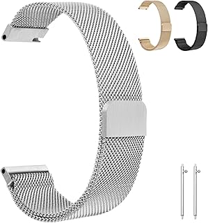 OFFCUP Watch Strap, Stainless Steel Strap, 22 20 mm Quick Release Strap, Milanese Mesh Watch Strap, Mesh Watch Strap for M…