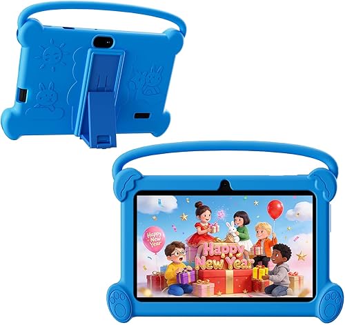 Tablet para niños DIGITHINK de 7 pulgadas 3-9 con estuche protector, 4GB (2GB+2GB Expand) RAM 32GB ROM, tabletas para niños pequeños, dispositivo