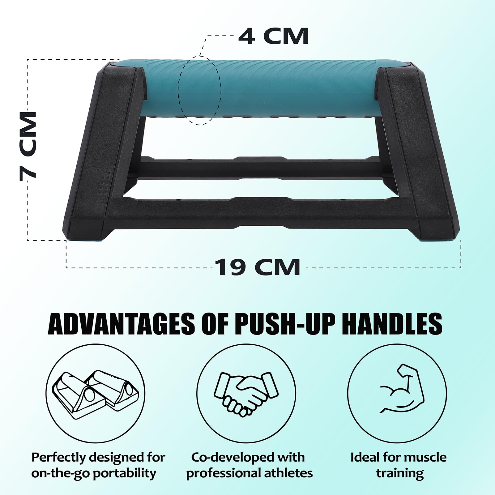 2 barre per flessioni, maniglie per flessioni a forma di H con base antiscivolo per allenamento all'aperto a casa, leggere e protable con impugnatura ergonomica