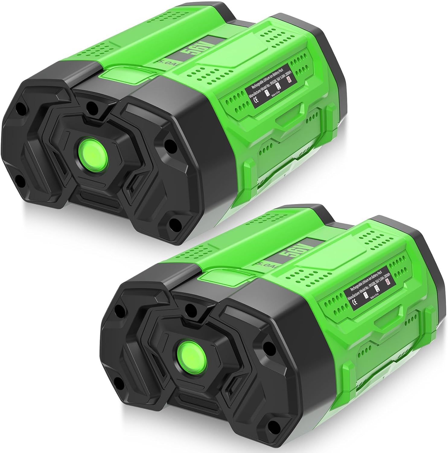 Upgrade to 5000mAh BA2800T High Capacity Replacement for EGO Battery Lithium Compatible with EGO 56 Volt Battery 5.0Ah BA4200 CS1604 CS1804 CS1403 HT2400 LB6504 LB5804 LB6500 LB4800 Cordless Tools