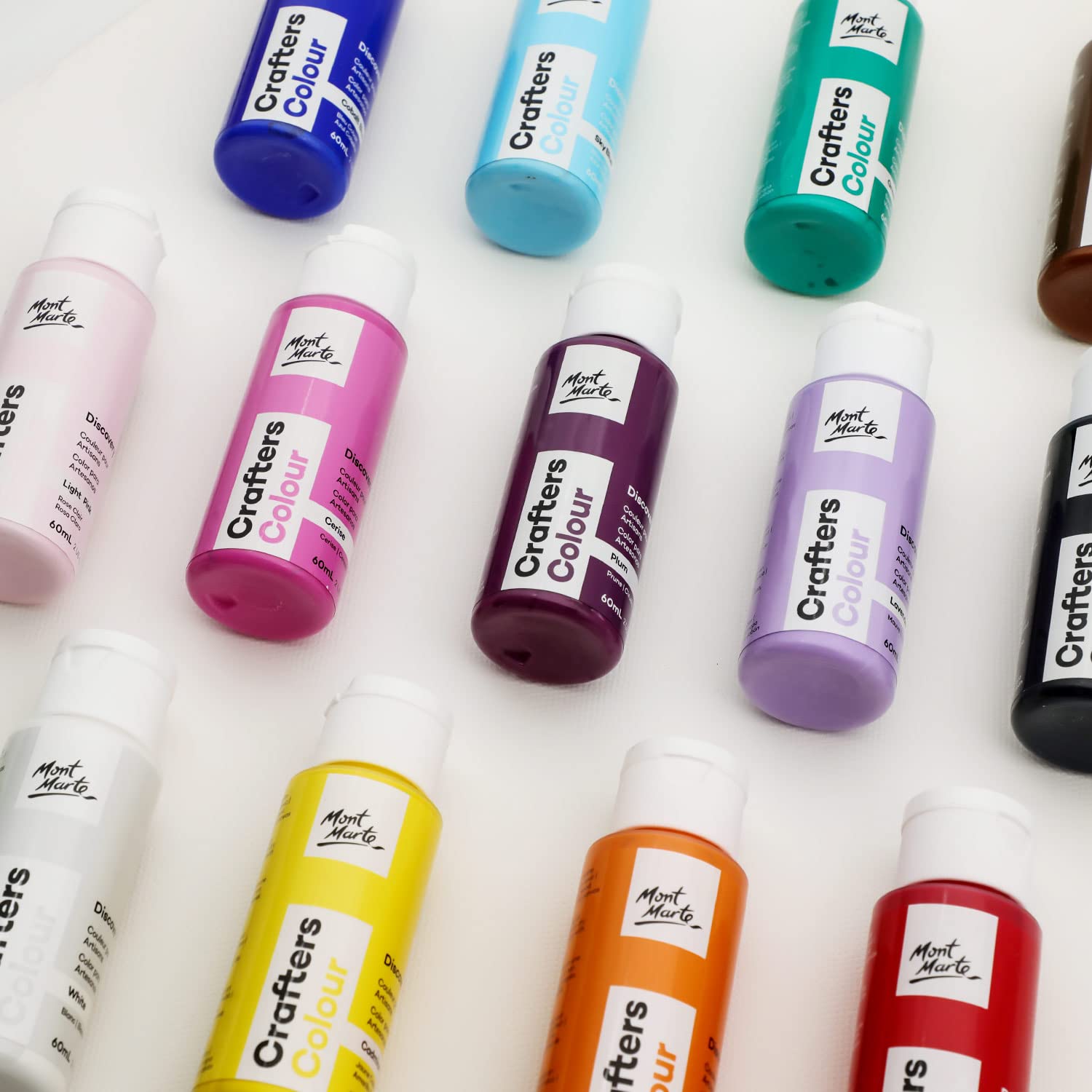 Amazon | Mont Marte アクリル絵の具セート 14pc x 60ml Crafters