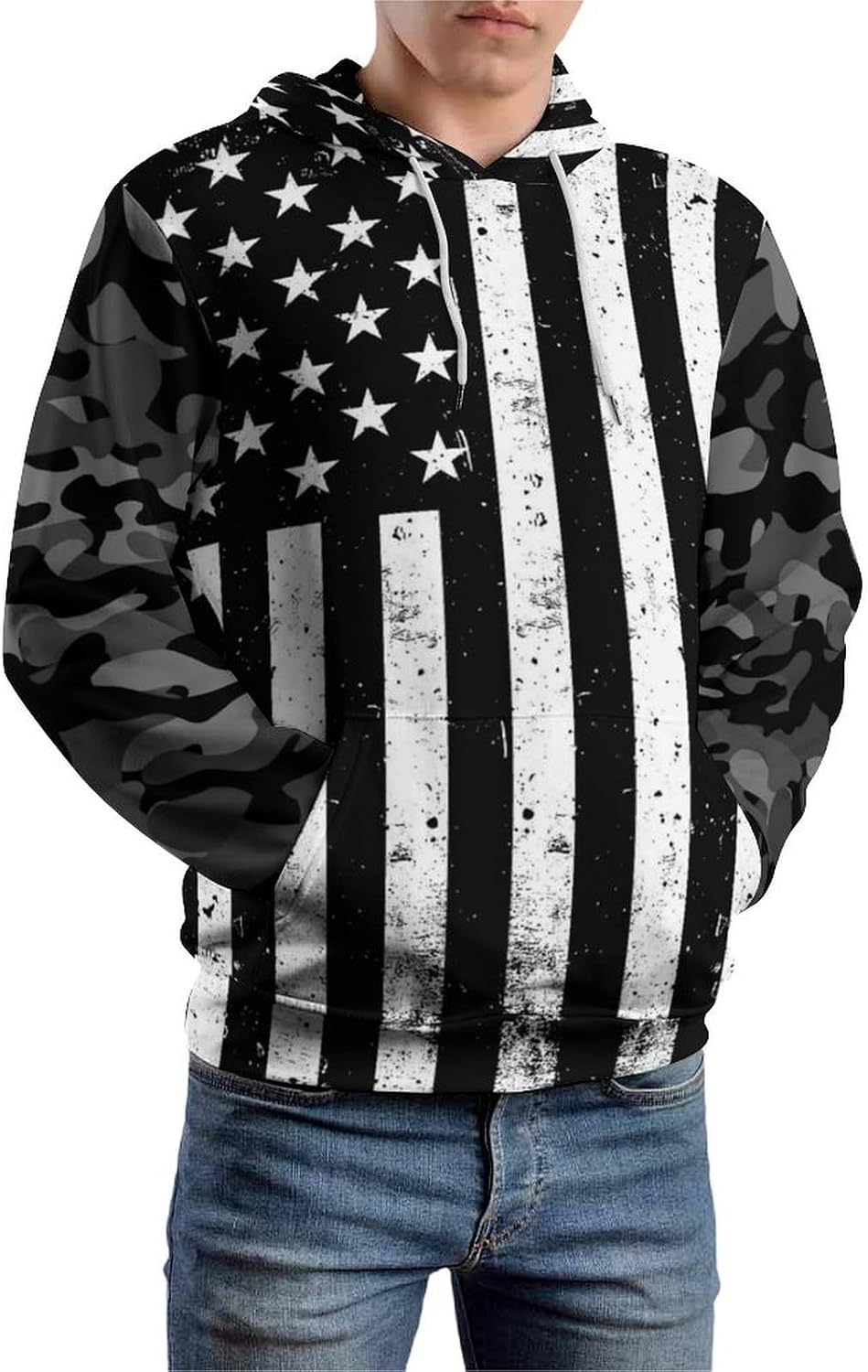 Mens 3D Graphic Hoodies Cool Designs Vintage Sweatshirt Pullover for Men Women