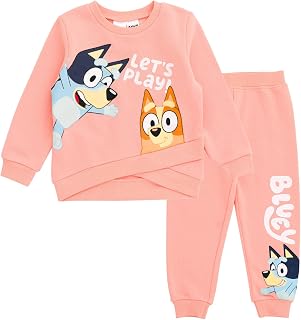 Bluey 2-Piece Fleece Sweatshirt and Pants Set Toddler to Big Kid