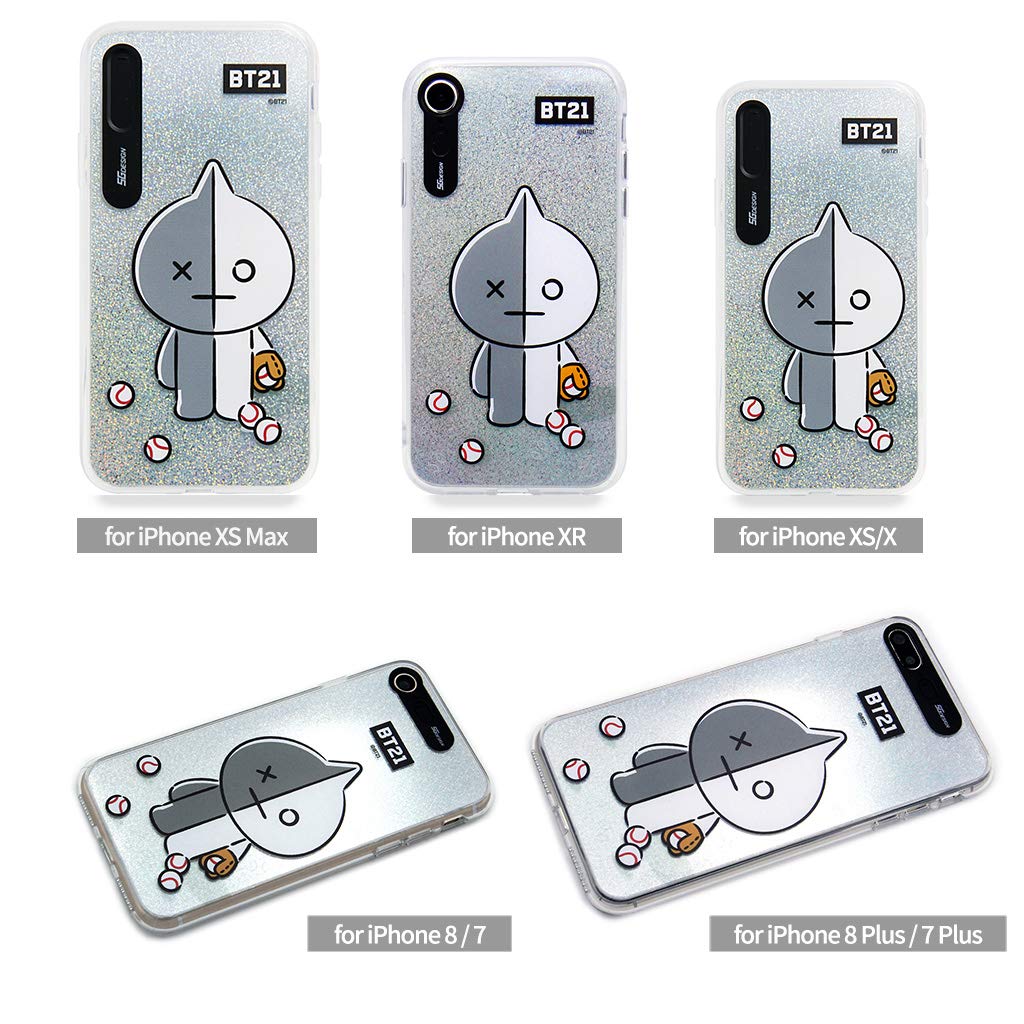 iPhone Xs Max Case, BTS BT21 Official Light Up Phone Case-Hang Out 