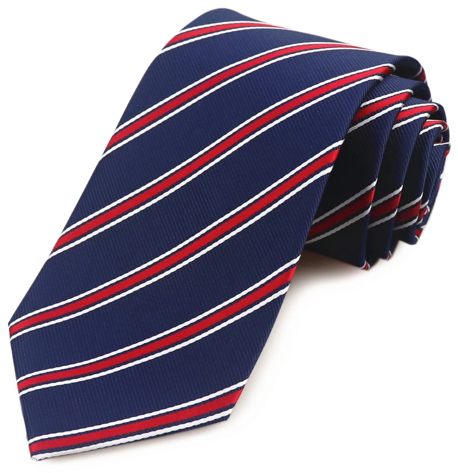 Men's Striped Patterned Tie Polka Dots Jacquard Formal Designer Neckties