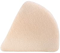 Vista 4 de Paquete de 3 polvos para maquillaje facial, hechas de terciopelo de algodón en forma de cuña triangular diseñadas para contornear, debajo