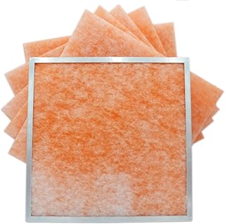 Custom Size MERV 9 Air Filter Reusable Frame with 6pk Filter Media Replacement Pads, AC Furnace Air Filter, Aluminum Reusable Frame (Enter Exact L"xW"x 3/4"), 6 Pack.