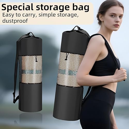 Miniatura 5 de FOLAI Esterilla de yoga extra gruesa de 0.236 pulgadas  Alfombrilla de ejercicio antideslizante para HIIT, Pilates y entrenamientos en casa y