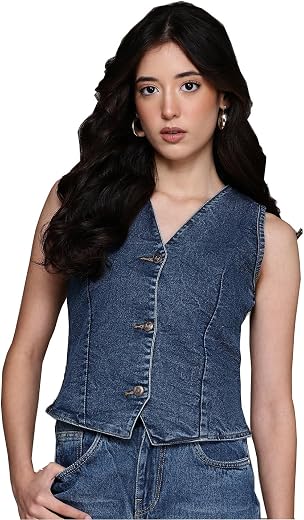 Nifty Women's Denim Waistcoat
